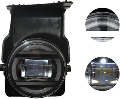 OKSIWA LED Fog Lights Assembly Compatible With GM Sierra 2003 2004 2005 2006 Front Bumper Driving Fog Lamp Kits Fog Light Driver & Passenger Side-2