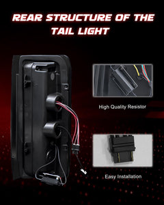 Sequential Full LED Tail Lights for 1989–1996 Ford F-150/F-250/F-350/Bronco-4