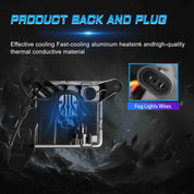 OKSIWA Clear Lens Led Fog Lights Compatible with 2019 2020 2021 2022 2023 Chevrolet Silverado 1500 2500HD 3500HD Upgrade and Modified 1 Pair Led Fog Lamp, Fog Light Assembly，Clear