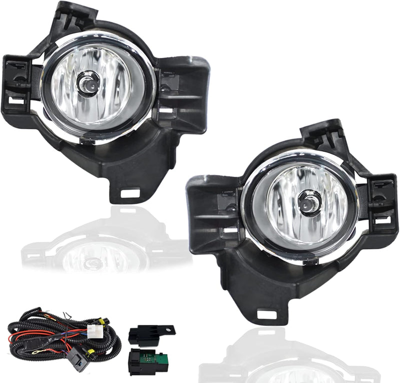 OKSIWA Fog Lights Compatible With 2010 2011 2012 Altima 4DR Sedan Fog Lights Front Bumper Lamps with Halogen Bulb Harness and Switch Left Driver and Right Passenger Side-9