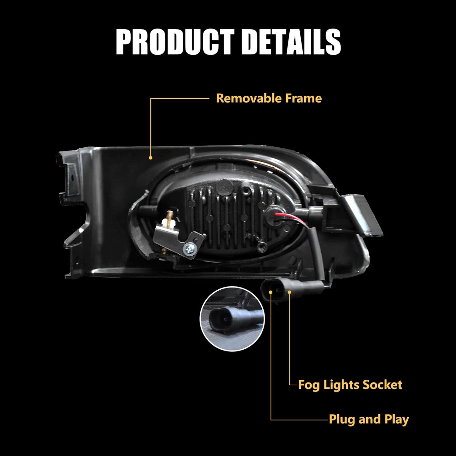 OKSIWA LED Fog Lights for 2001 2002 2003 Honda Civic Coupe 2DR,Front Bumper Driving Light, Fog Lamps Assembly Replacement With Switch, Wiring Harness, Plug and Play