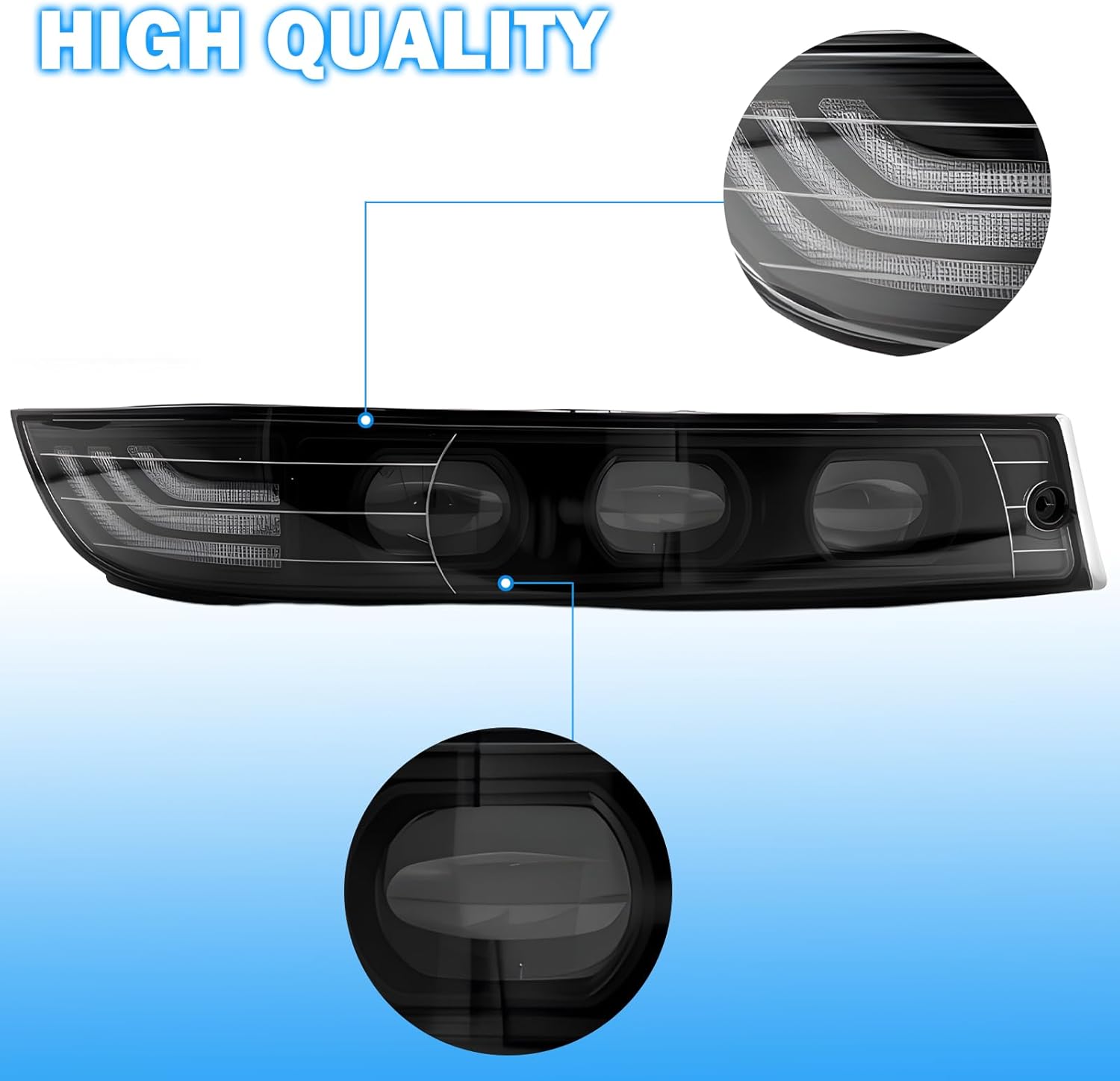 DOT Compliant LED Fog Lights with White DRL & Amber Turn Signal for 2000-2005 Chevy Impala  Plug & Play-5