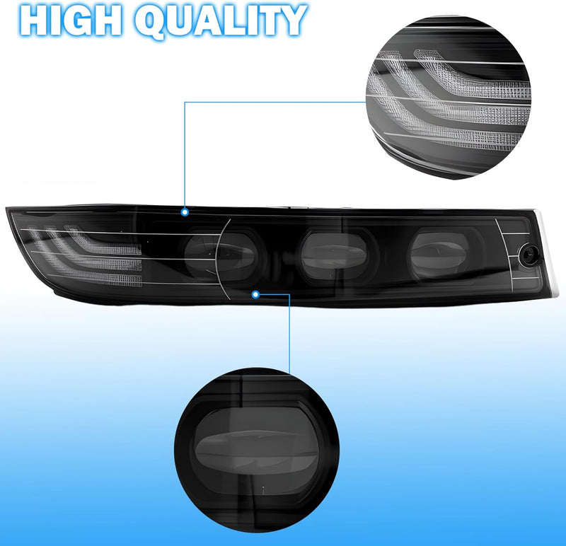 DOT Compliant LED Fog Lights with White DRL & Amber Turn Signal for 2000-2005 Chevy Impala  Plug & Play-5