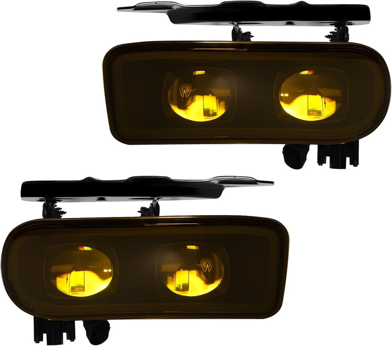 OKSIWA LED Fog Lights Assembly Compatible with 2002 2003 2004 2005 2006 Cadillac Escalade/Escalade EXT/Escalade ESV Driving Fog Lamps Yellow Lens-8