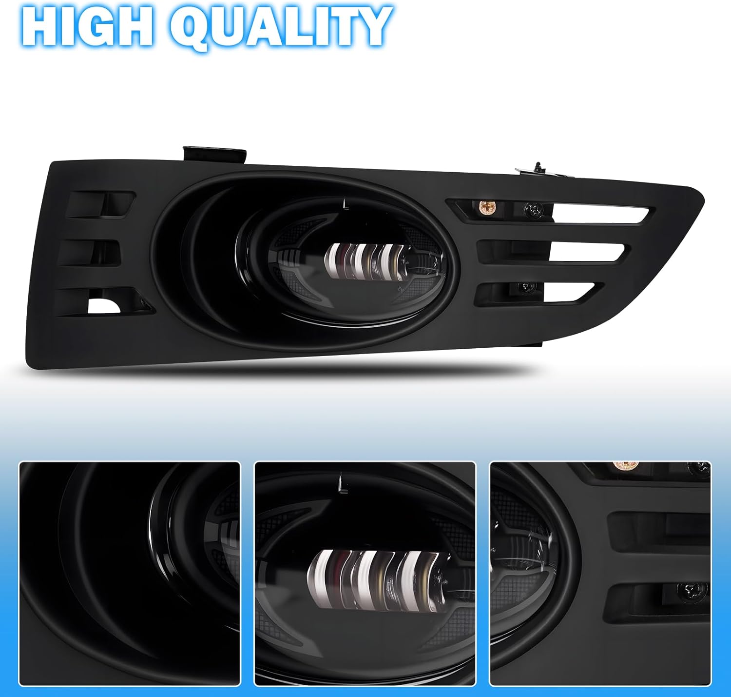 OKSIWA LED Fog Lights for Honda Accord 2003 2004 2005, Front Bumper Fog Lamps with Switch & Wiring Harness, Plug-and-Play Installation-5