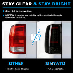 LED Tail Lights for 2007-2013 GMC Sierra 1500/2500HD/3500HD Waterproof Plug & Play-5