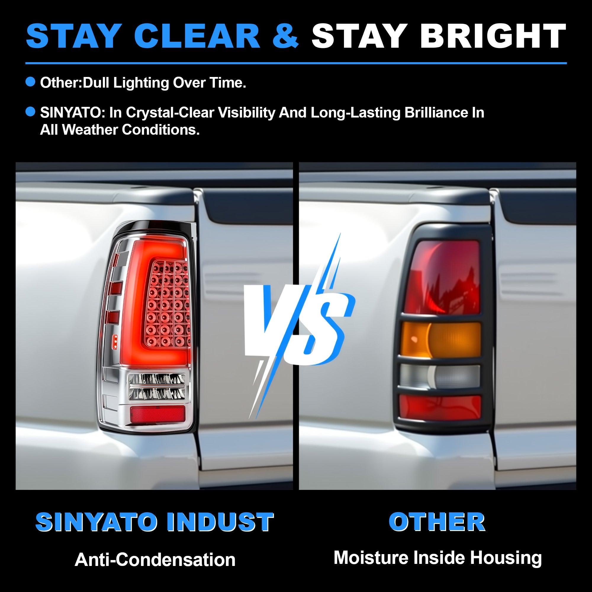 LED Tail Light for 2003–2006 Chevy Silverado,Plug and play-5