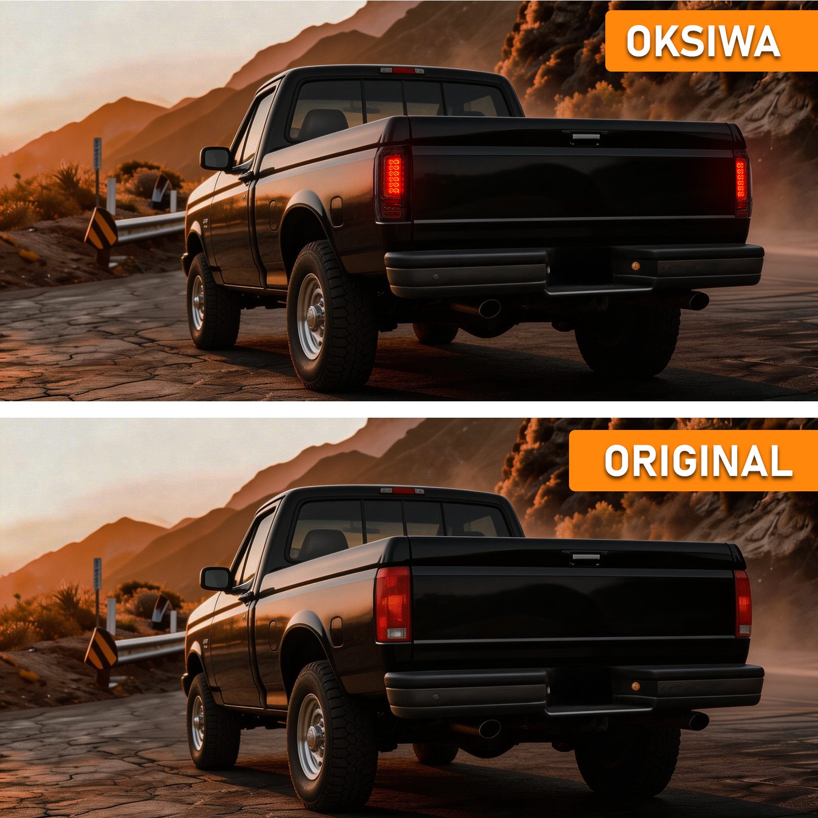 Animated Smoked LED Tail Lights for 1989-1996 Ford F-150 F-250 F-350 Bronco Weatherproof Plug & Play-5