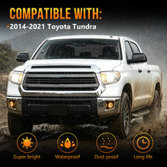 DOT approved Halogen Fog Light for 2014–2021 Toyota Tundra-3