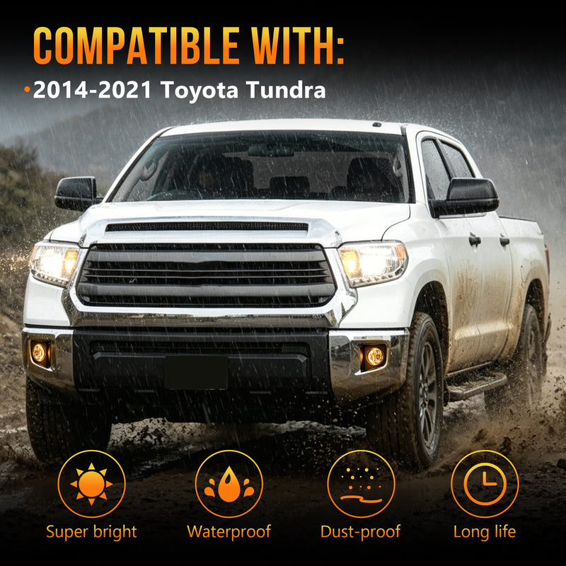 DOT approved Halogen Fog Light for 2014–2021 Toyota Tundra-3