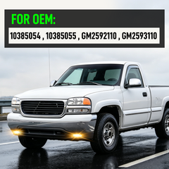 DOT Approved Halogen Fog Lights with Housing for 1999-2002 GMC Sierra & 2000-2006 GMC Yukon Plug & Play-5