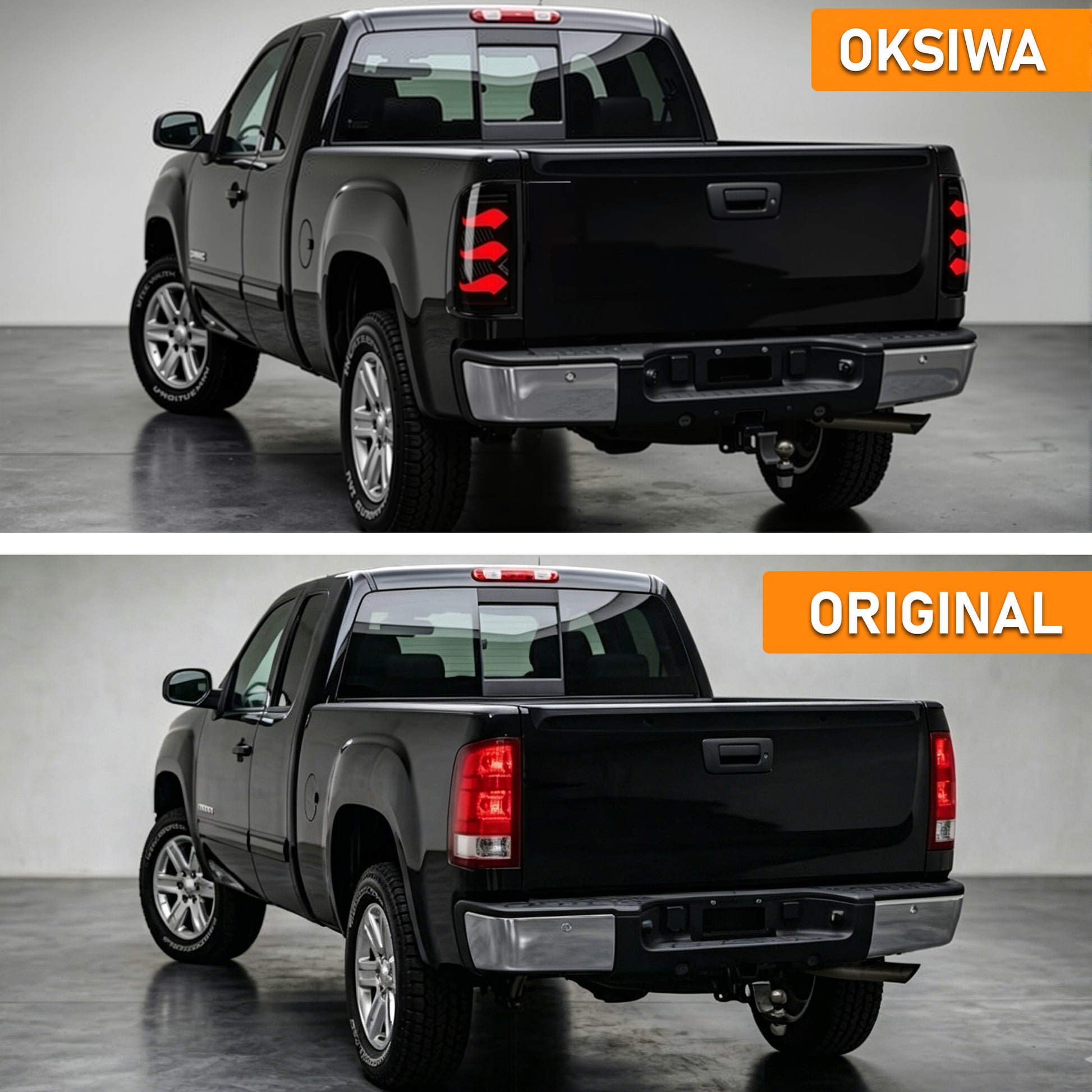 LED Tail Lights for 2007-2013 GMC Sierra 1500/2500HD/3500HD Waterproof Plug & Play-5
