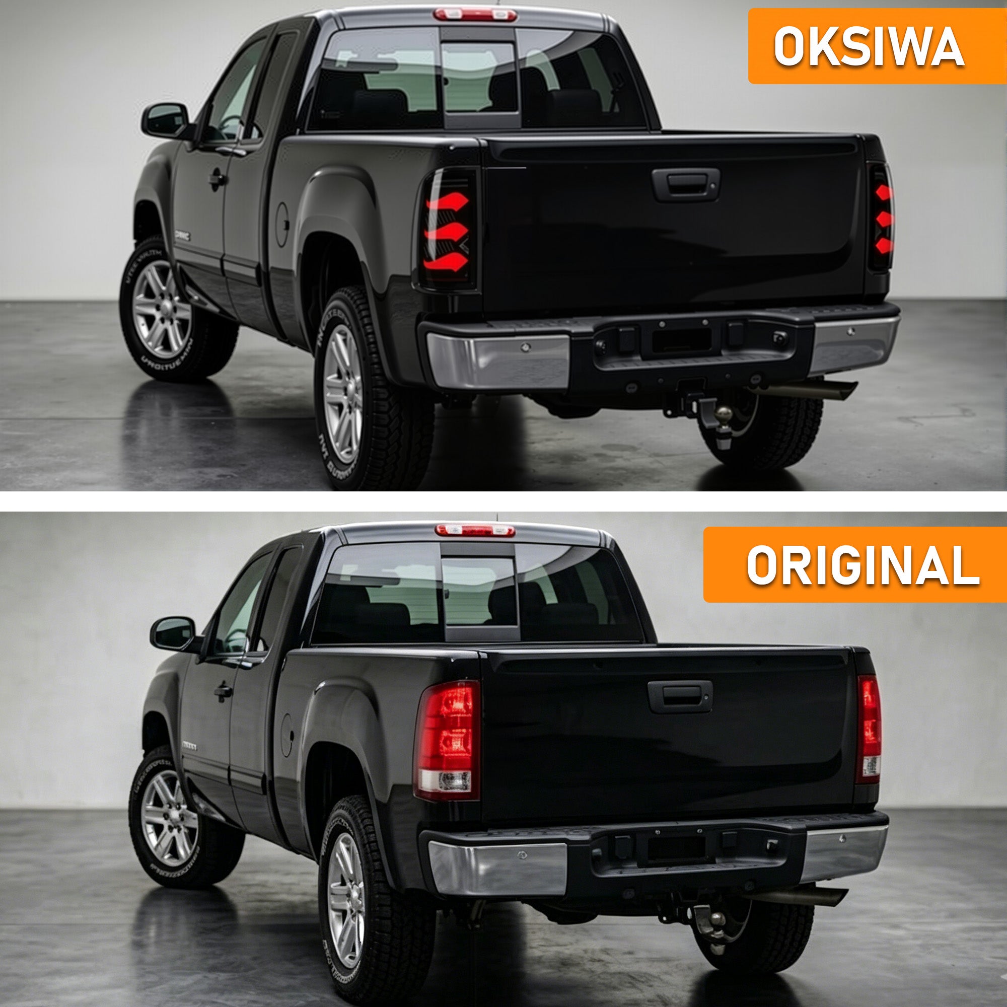 LED Tail Lights for 2007-2013 GMC Sierra 1500/2500HD/3500HD Waterproof Plug & Play-5