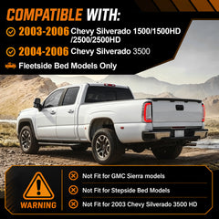 Sequential Clear LED Tail Lights with Startup Animation for 2003-2006 Chevy Silverado Plug & Play Waterproof-3