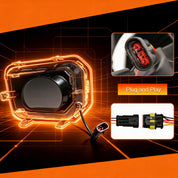 OKSIWA LED Front Bumper Fog Light for 2016-2023 Tacoma, DRL Daytime Running Lights with Amber Turn Signal, LED Fog Lamps Assemblies | 1 Pair