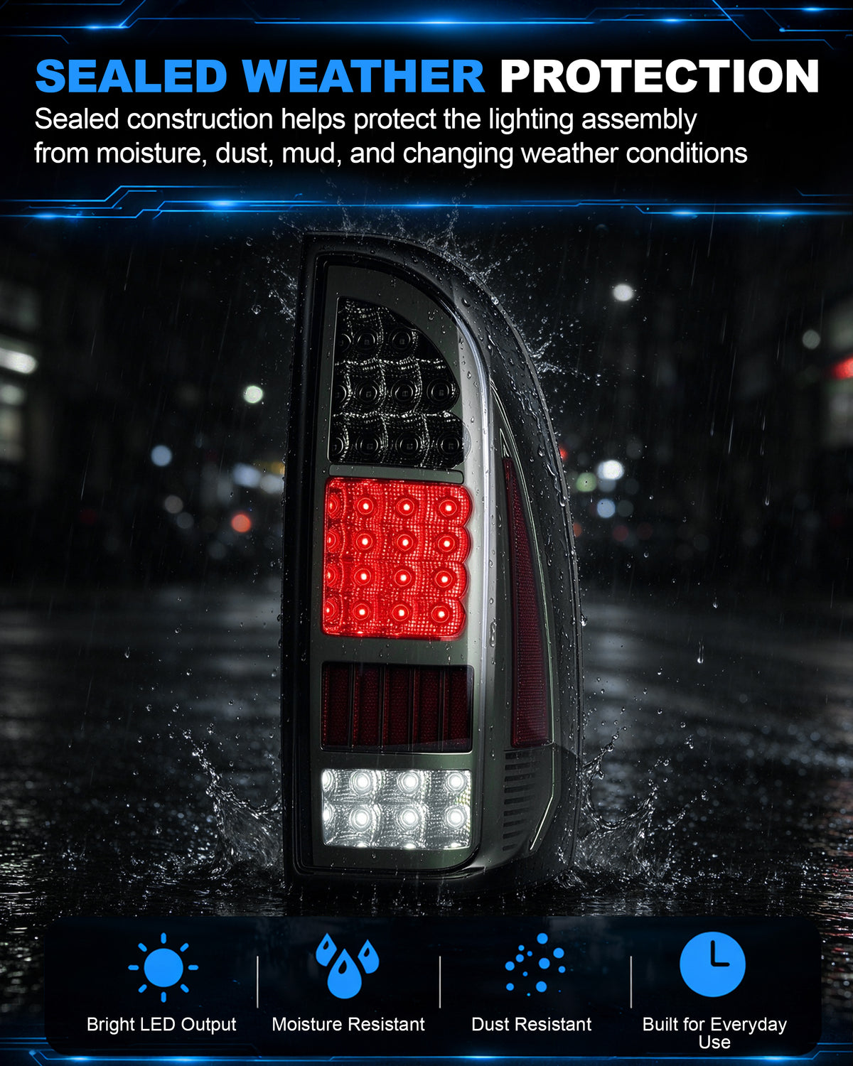 Full LED Tail Light for 2005-2015 Toyota Tacoma 2nd Gen-6