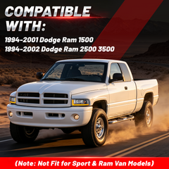 Headlight for 1994–2001 Dodge Ram 1500 & 1994–2002 Ram 2500 3500-3