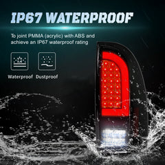 OKSIWA Full Led Tail Lights for Toyota Tacoma 2005-2015 Rear Light Assembly, Turn Signal,Brake Light,Reverse Light Smoked-6