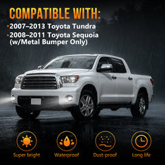 DOT Approved LED Fog Light for 2007–2013 Toyota Tundra & 2008–2011 Toyota Sequoia-3