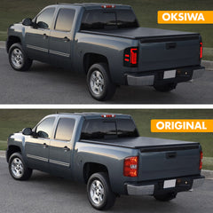 OKSIWA Sequential Led tail lights for 2007-2013 Chevy Silverado 1500 2500HD 3500HD Starting Animated Rear Light Assembly, Dynamic Turn Signal,Brake Light,Reverse Light Smoked-5