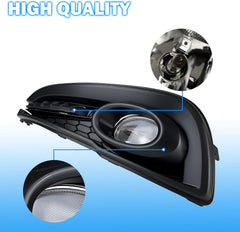 OKSIWA Fog Lights Fit for 2013-2015 Civic Front Bumper Driving Fog Lamps Replacement w/Switch Wiring Harness H11 12V 55W Bulbs-5