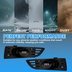 OKSIWA LED Fog Lights for Honda Accord 2003 2004 2005, Front Bumper Fog Lamps with Switch & Wiring Harness, Plug-and-Play Installation-7