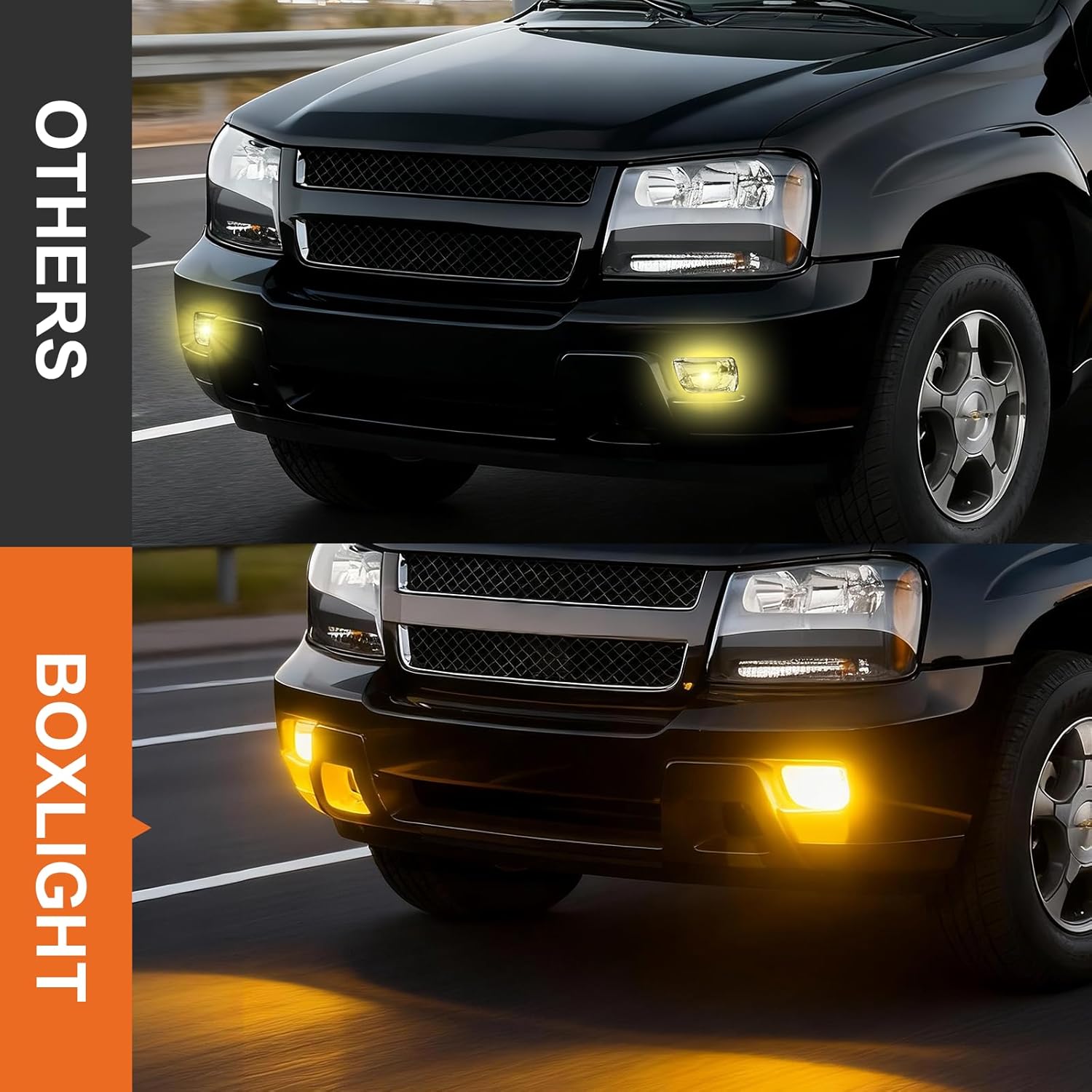 OKSIWA Fog Lights Assembly Compatible With 2002-2009 Trailblazer/2003-2008 Ascender Front Bumper Lights Driving Fog Lamps Left Driver and Right Passenger Side-4