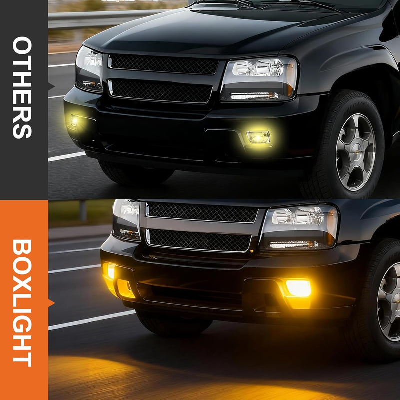 OKSIWA Fog Lights Assembly Compatible With 2002-2009 Trailblazer/2003-2008 Ascender Front Bumper Lights Driving Fog Lamps Left Driver and Right Passenger Side-4
