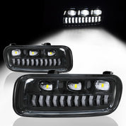 OKSIWA Sequential LED Fog Lights with DRL & Turn signal lights Compatible with Ford F150 2004 2005 2006/Fit Lincoln Mark LT 2006 Fog Lamp Assembly