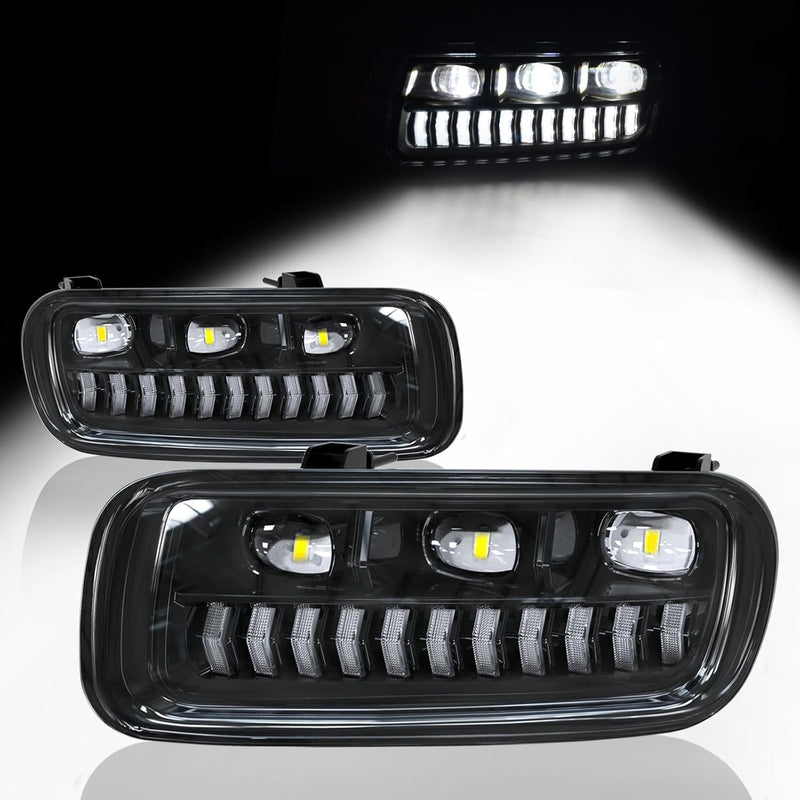 OKSIWA Sequential LED Fog Lights with DRL & Turn signal lights Compatible with Ford F150 2004 2005 2006/Fit Lincoln Mark LT 2006 Fog Lamp Assembly-1