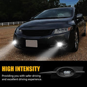 OKSIWA LED Fog Light for 2009-2011 Honda Civic Coupe 2dr,Front Bumer Driving Light Kit, Fog Lamp Assembly Replacement with Switch and wiring Harness, Plug and Play, Easy to Install