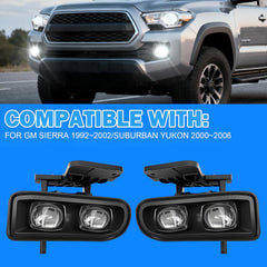 DOT Approved LED Fog Lights for 1999-2002 GMC Sierra & 2000-2006 GMC Yukon Plug & Play-3