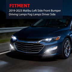 OKSIWA Fog Lights Compatible with 2019-2023 Malibu Left Side Front Bumper Driving Lamps Fog Lamps Driver Side-2