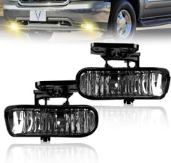 DOT Approved Halogen Fog Lights with Housing for 1999-2002 GMC Sierra & 2000-2006 GMC Yukon Plug & Play-1