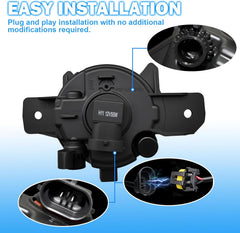 OKSIWA Halogen Fog Light Replacement for Nissan Altima 2008-2013/Rogue 2008-2015/Maxima 2009-2014/Versa 2012-2016/Murano 2015-2016/Pathfi Driver and Passenger Side-6