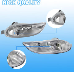OKSIWA Fog Lights Compatible with 2002 2003 2004 Camry, 2005 2006 2007 2008 Corolla, 2002 2003 Solara, A Pair Of Fog Lamps With 9006 12V 55W Halogen Bulbs, Wiring Harness And Clear Lens-4
