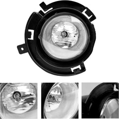OKSIWA Fog Light Assembly Fit For Dodge Durango 2011 2012 2013 Front Bumper Driving Fog Lamps with H10 12V 42W Halogen Bulbs-2