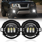 OKSIWA LED Fog Lights,Compatible with 2010-2017 Nissan Frontier,2005-2015 Xterra, Driving Fog Lamps Replacement with Wiring Harness, Switch Kit (Only fit for Plastic Bumper)
