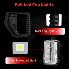 DOT Approved LED Fog Lights for 2019-2022 GMC Sierra Plug & Play-4