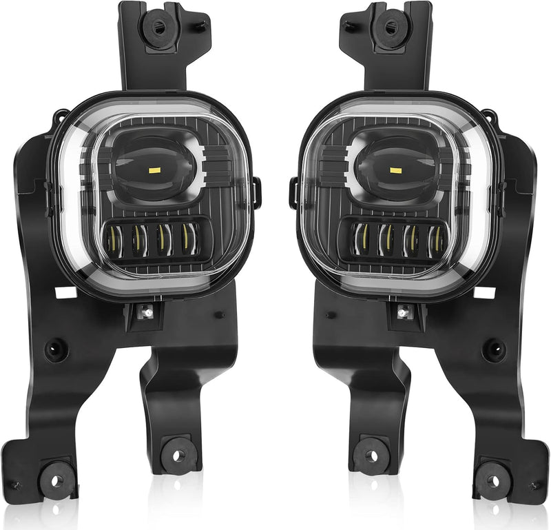 DOT Approved LED Fog Lights with Clear Lens for 2008-2010 Ford F250 F350 F450 Super Duty Plug & Play-1