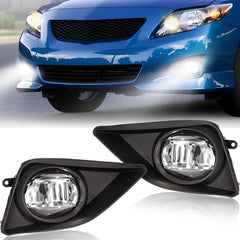 OKSIWA LED Fog Lights Compatible with 2008-2010 Toyota Corolla Bumper Driving Fog Lamps Assemblies with Switch and Wiring Harness-1