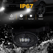 OKSIWA LED Fog Lights for 2006 2007 2008 Honda Civic Coupe 2DR,Front Bumper Driving Light kit,Fog Lamp Assembly Replacement with Switch,Wiring Harness,Plug and Play