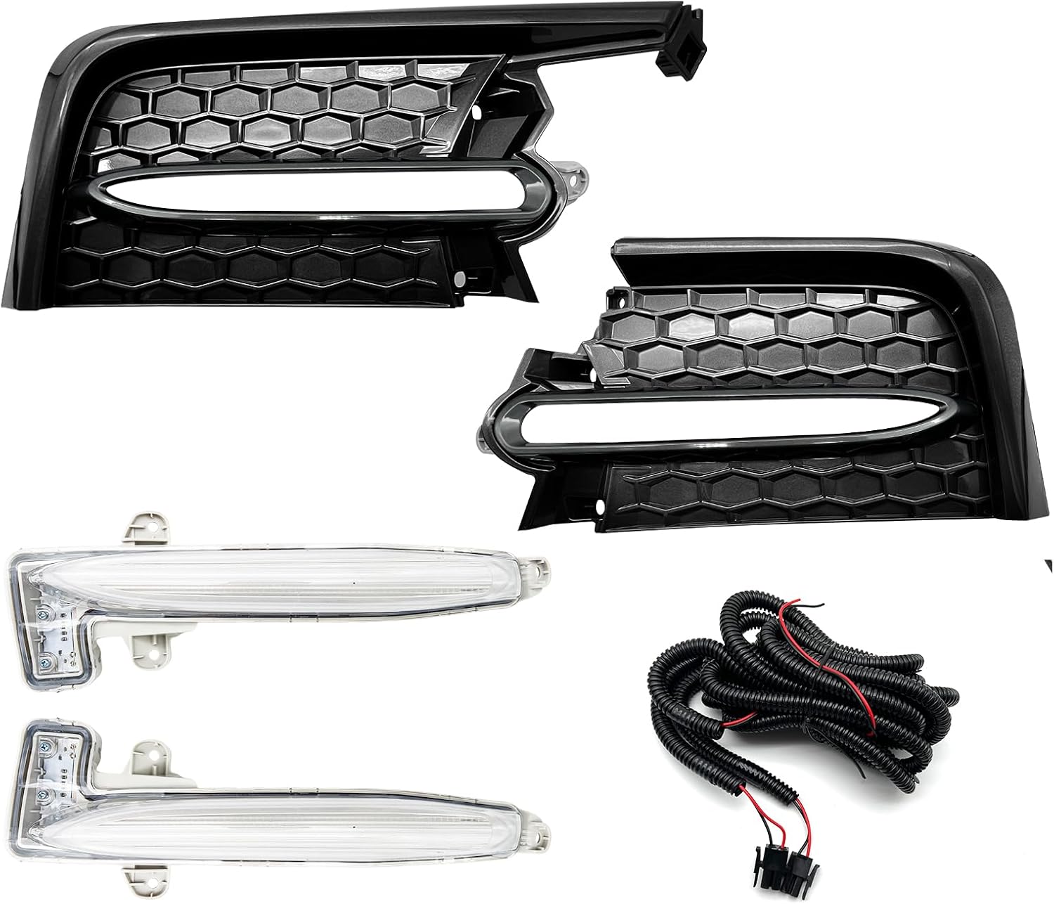 OKSIWA LED Fog Lights Compatible With 2020 2021 2022 Toyota Corolla SE XSE, A pair of Front Bumper Driving Fog Lamps With Harnesses and Bezel- Clear Lens-5