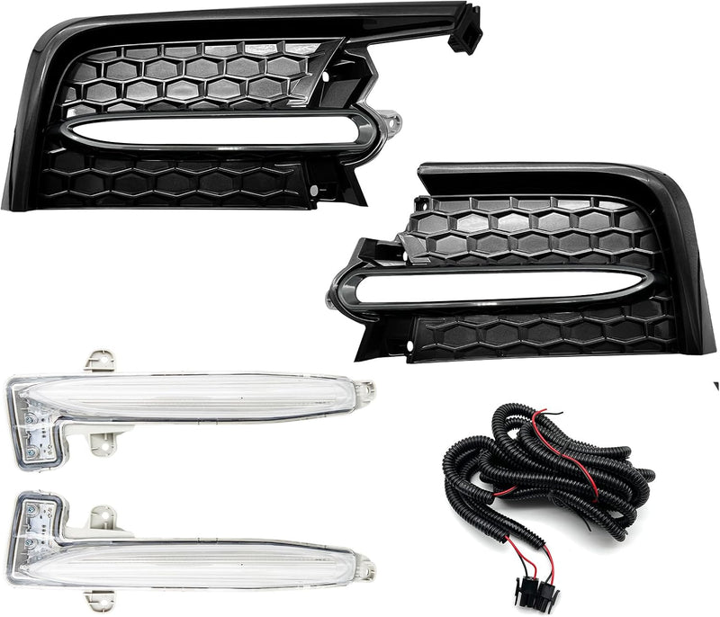 OKSIWA LED Fog Lights Compatible With 2020 2021 2022 Toyota Corolla SE XSE, A pair of Front Bumper Driving Fog Lamps With Harnesses and Bezel- Clear Lens-5