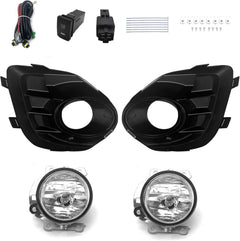 OKSIWA Fog Lights Compatible with 2016 2017 Mitsubishi Lancer 1 Pair Front Bumper Driving Fog Lamps with Wiring Harness& Switch- Clear Lens-6
