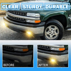 OKSIWA Fog Lights Assembly Fits For 1999-2002 Silverado 1500 2500/2001 2002 Silverado 1500HD 2500HD 3500/2000-2006 Tahoe Suburban 1500 2500 With Halogen Bulbs- Left & Right Side-4