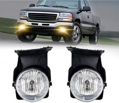 DOT Approved Halogen Fog Lights with Clear Lens for 2003-2007 GMC Sierra Plug & Play-1