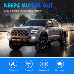 OKSIWA LED Fog Lights,Compatible with 2016-2023 Toyota Tacoma(Fits SR,SR5 Model Only), Front Bumper Driving Light, with Wiring Harness, Switch,Easy to Install (Black Bezels)-4