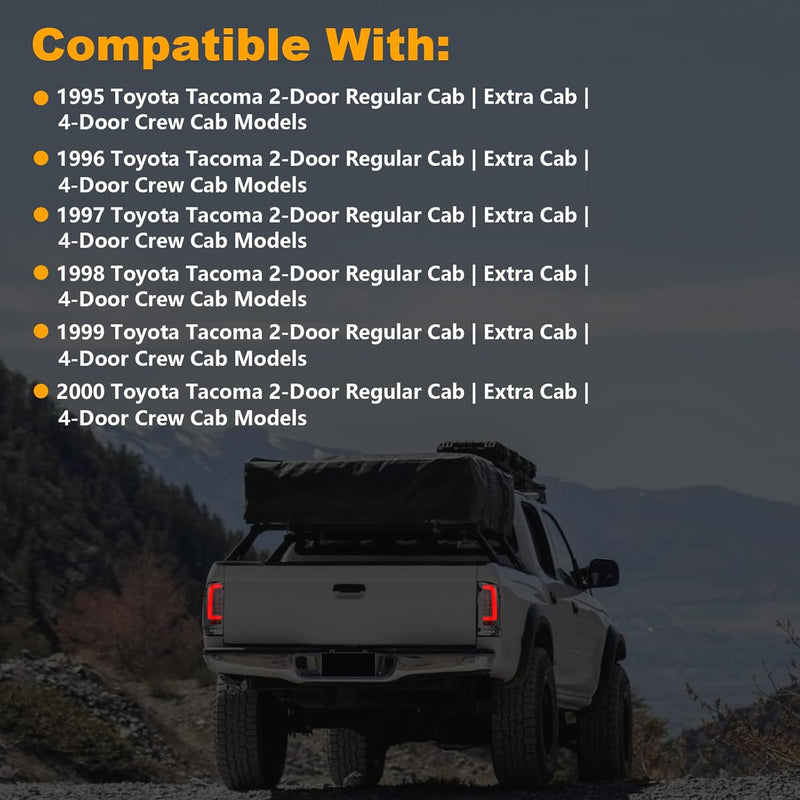 Full LED Tail Lights for 1995-2000 Toyota Tacoma,Plug and Play-4