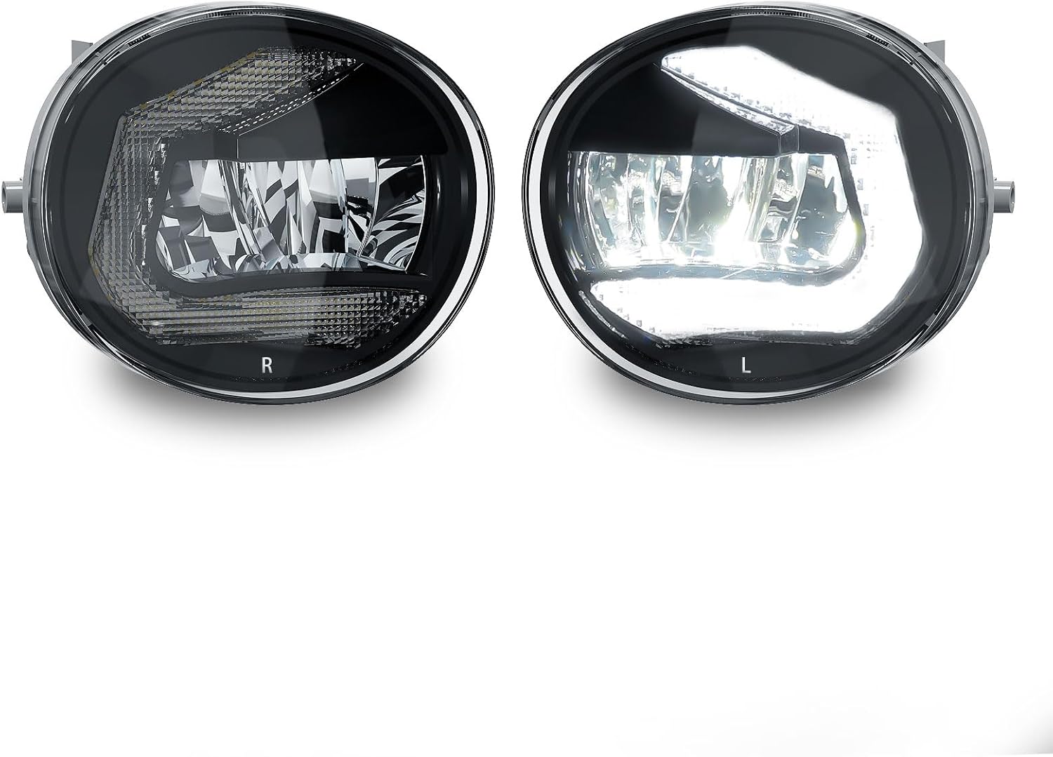 OKSIWA LED Fog Lights with DRL for 2004-2005 Toyota Rav4,2005-2007 Toyota Avalon,2006-2009 Toyota 4 Runner,2005-2006 Lexus ES330,Front Bumper Fog Lamps with Wiring Harness, Clear Lens